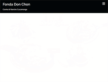 Tablet Screenshot of fondadonchon.com